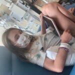 Child receiving medical care supported by nonprofit