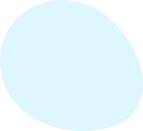 Decorative blue circle design element for website